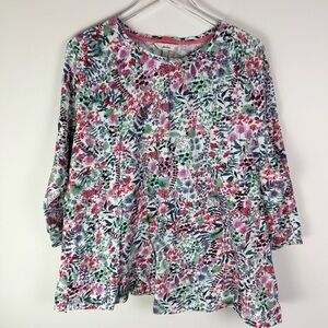 JOULES Linen-Cotton 3/4 sleeve tee